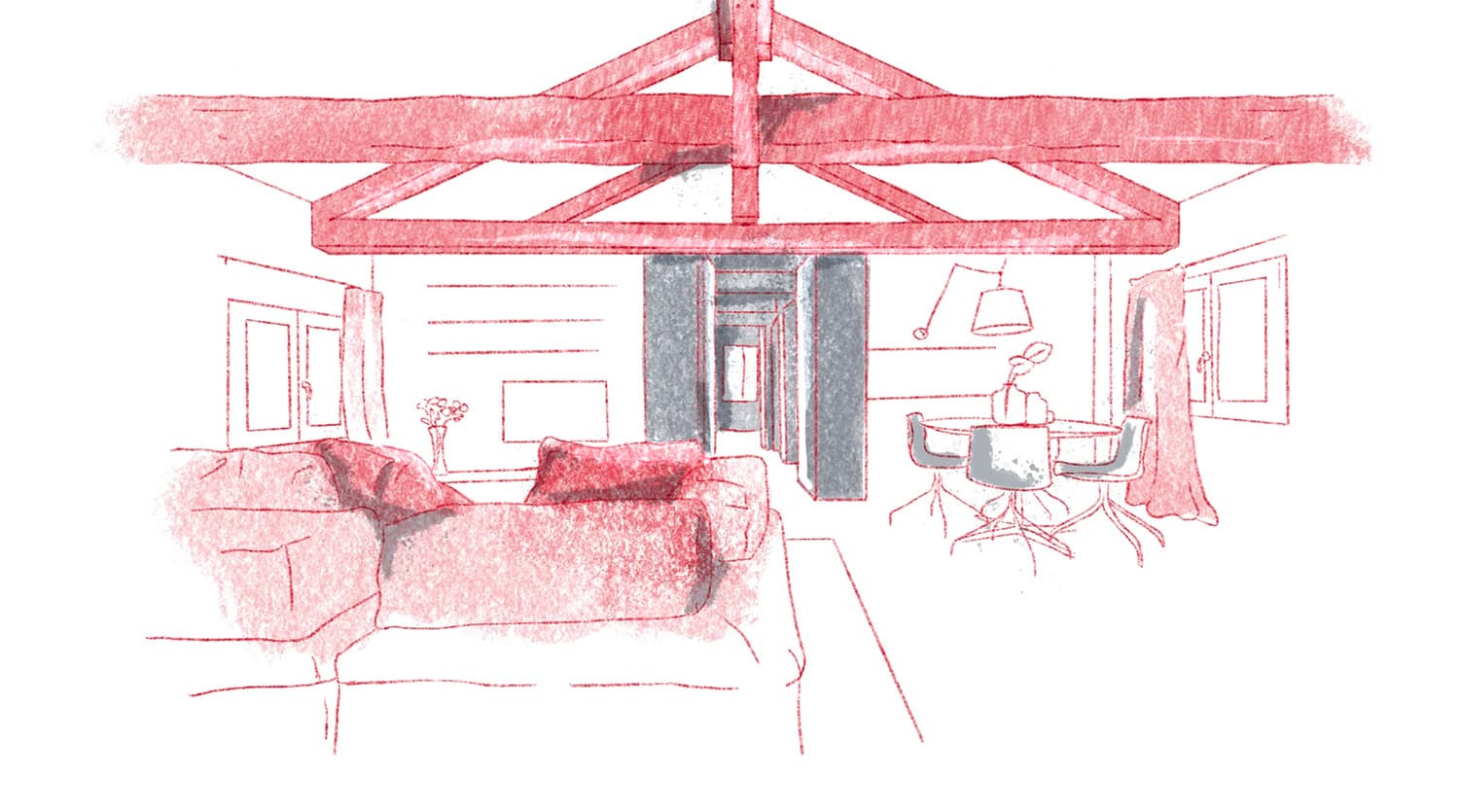Interior design graphic image
